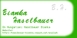 bianka haselbauer business card